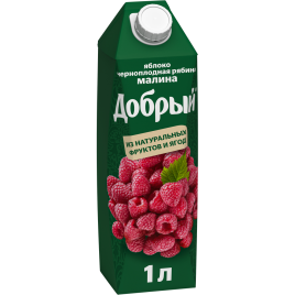 Добрый Малина Рябина Яблоко 1л. (12 шт.)