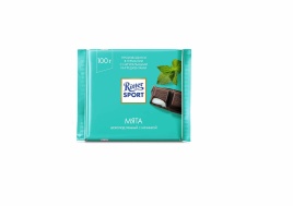 Риттер Спорт Темный с мятной начинкой 100 гр. (12 шт.)