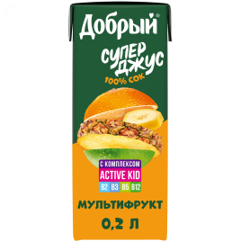Добрый Мультифрукт 0,2 л. (27 шт.)