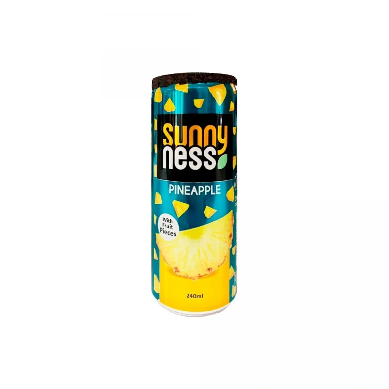 Sunny Ness c соком кусочками Ананаса 0,24 л. (24 шт.) ж\б фото 1