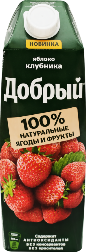 Добрый Клубника 1л. (12 шт.) фото 1